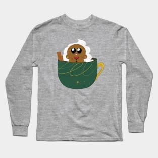 Gingerbread Man Hot Chocolate Long Sleeve T-Shirt